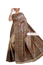 Pure tussar ghicha silk saree Manish